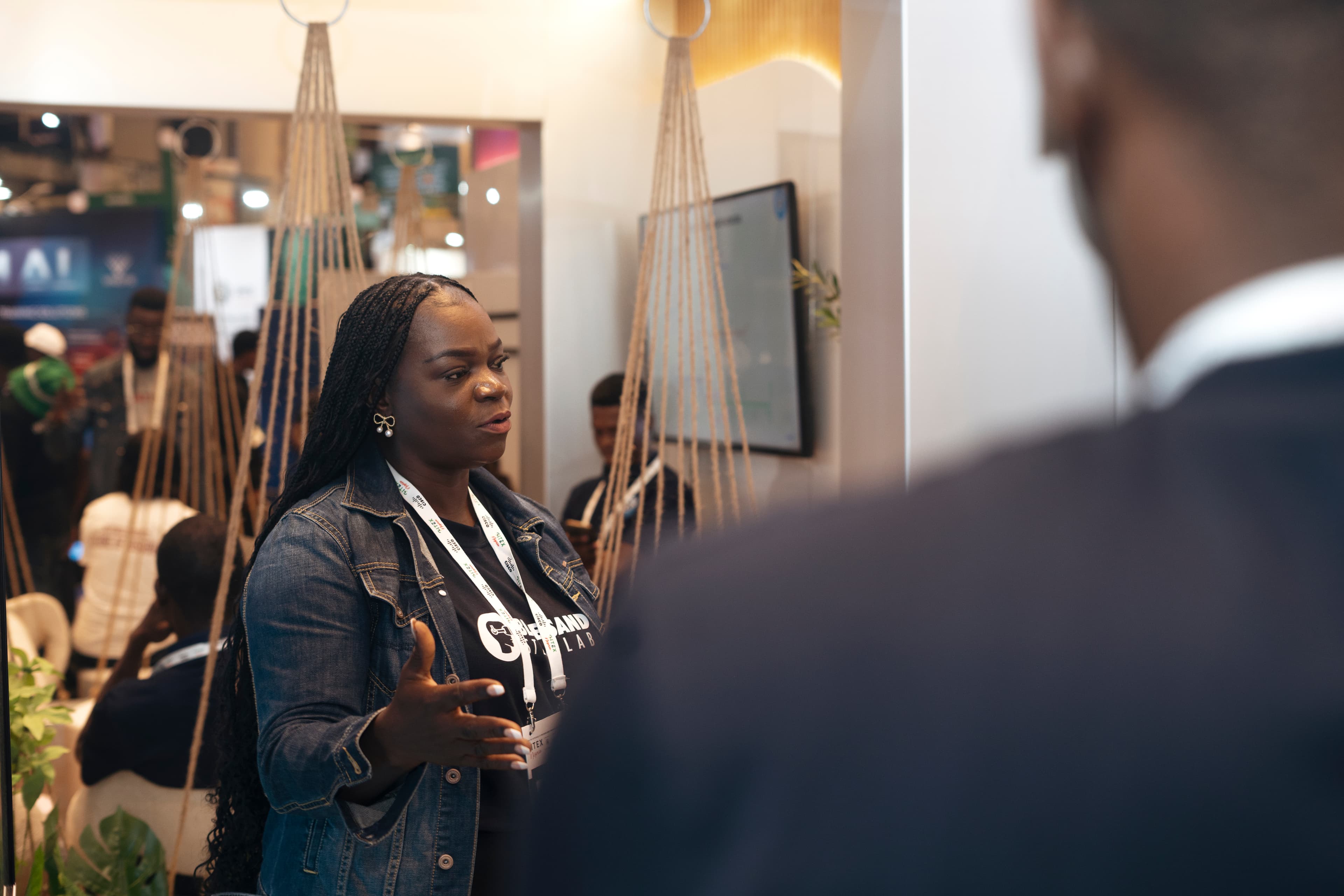 Partnership - Student presenting in classroom